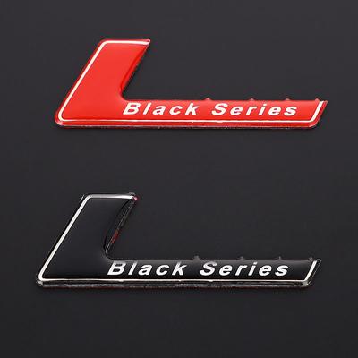 3D Metal Car Sticker Emblem Badge Decals Black Series Logo Sticker for SLS W204 W203 W211 W207 W219 C63 Car Styling