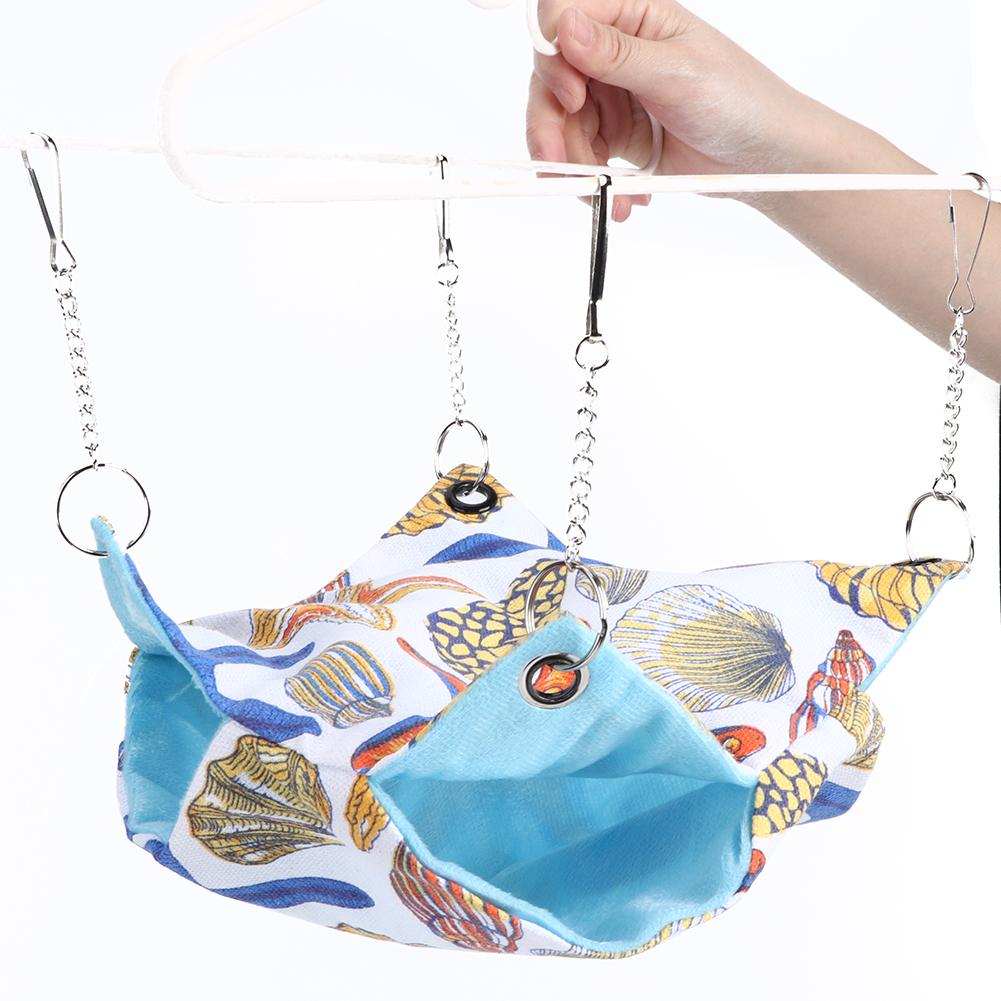 Double Layer Breathable Squirrel Hanging Bed Pet Hammocks for Hamster Guinea Pig(Type B )