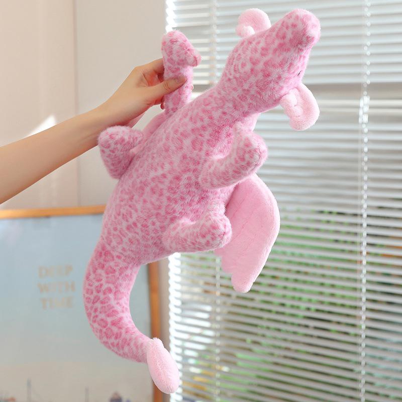 Large Strawberry Crimson Heart Sky Dragon Plush - Birthday Gift for Girls