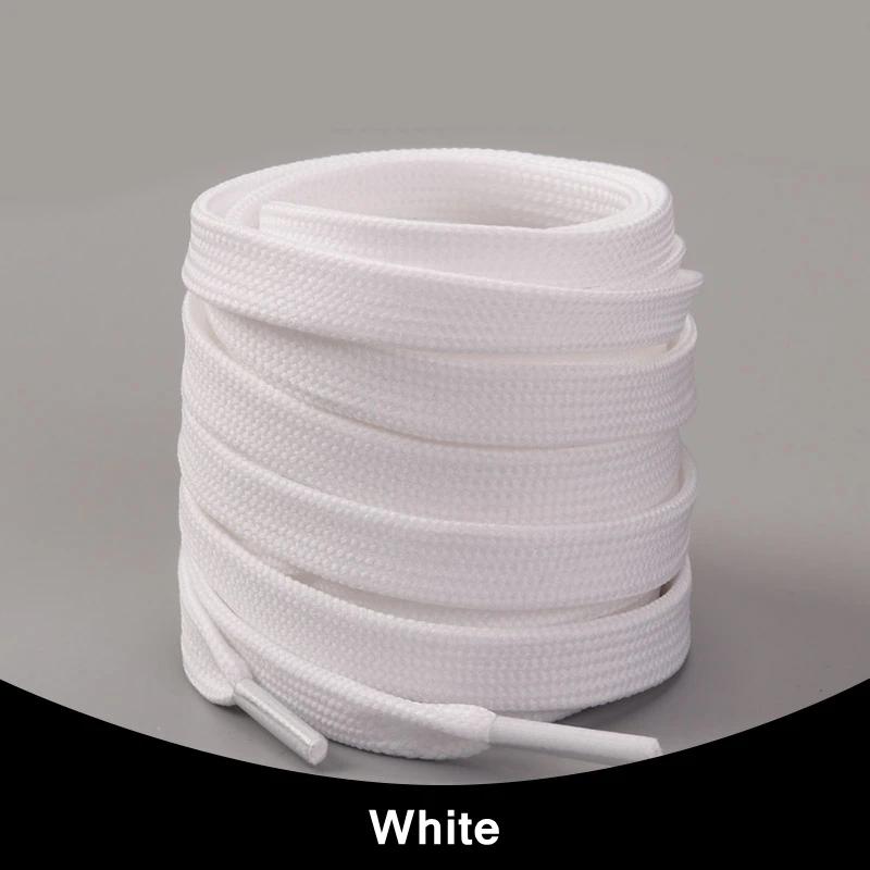 1Pair Solid Flat Shoelaces Sneakers Canvas Shoe laces Women Men Shoelace 21Colors Width 0.8cm Classic Laces for Shoes Strings
