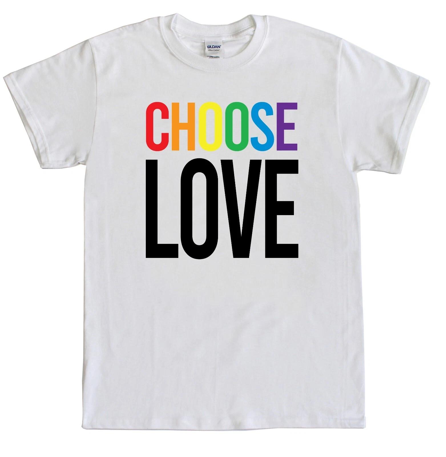 Choose Love 80 s Retro T shirt Wham Pride Rainbow 4XL
