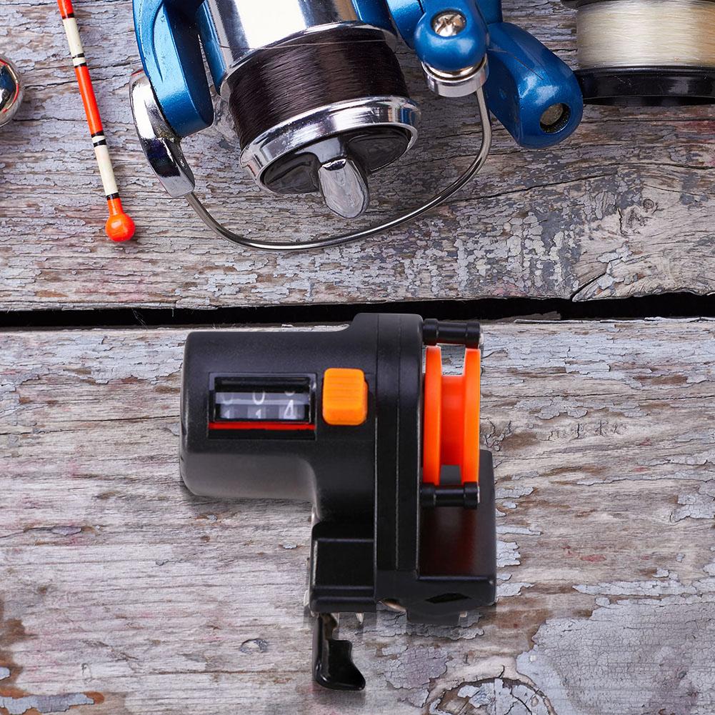 Fishing Line Counter with Digital Length Display Tackle Length Gauge Counter Portable Fishing Depth Gauge Portable Fishing Tool China Mainland