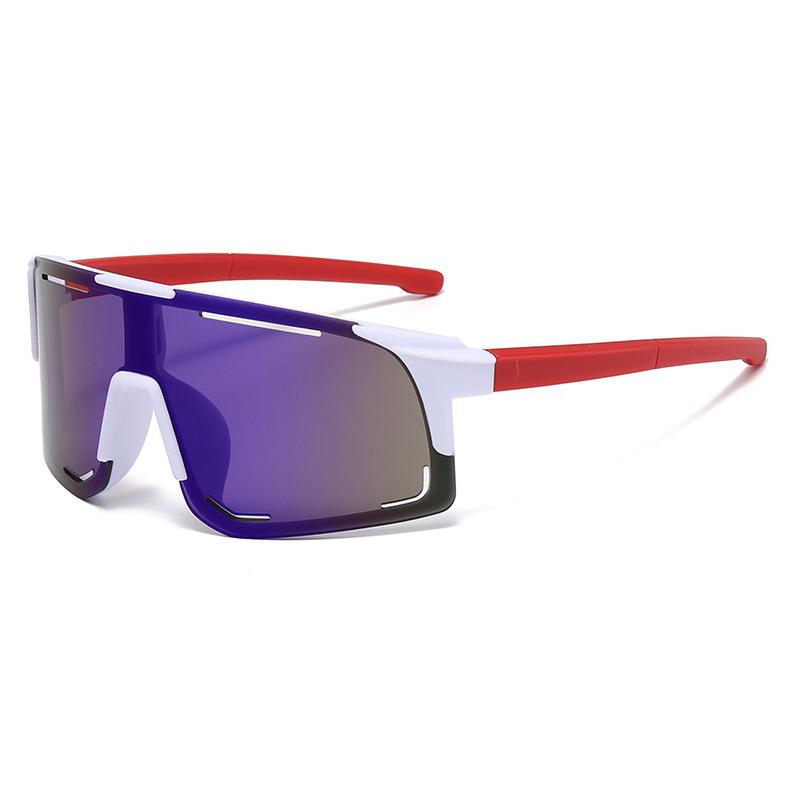Fashion Children'S Colorful Cycling Glasses Personalized Sports Sunglasses Outdoor Mountaineering Integrated Eye Protection Sunglasses