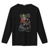 T-shirt Spawn Bella Canvas Dark Fantasy Design Fumetto con Occhi Verdi e Mantello Rosso vintage Lavata Versatile Traspirante Unisex