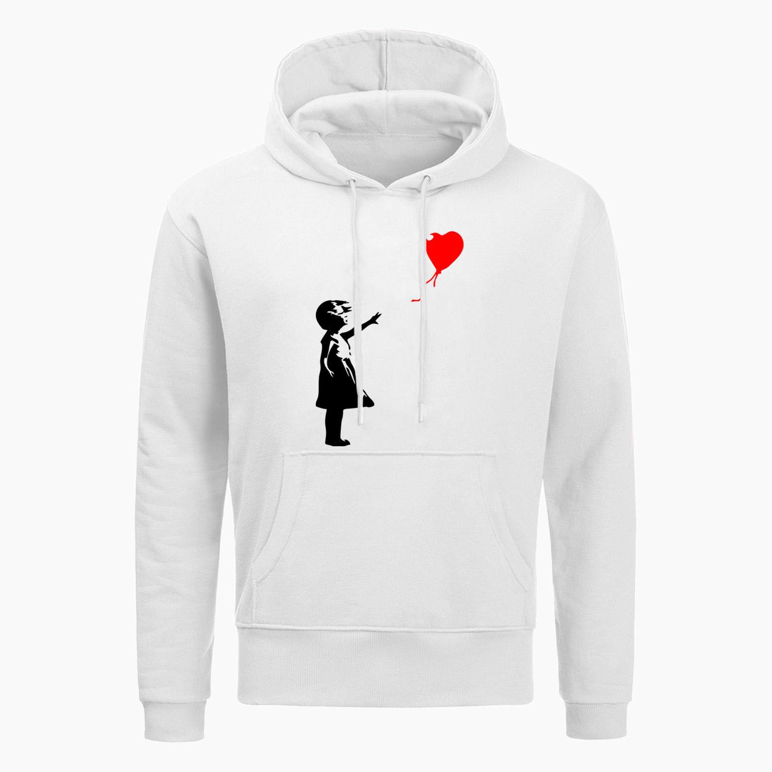

Модные толстовки с капюшоном Balloon Girl Banksy Толстовка осенняя персонализированная куртка хип-хоп мужская уличная толстовка L
