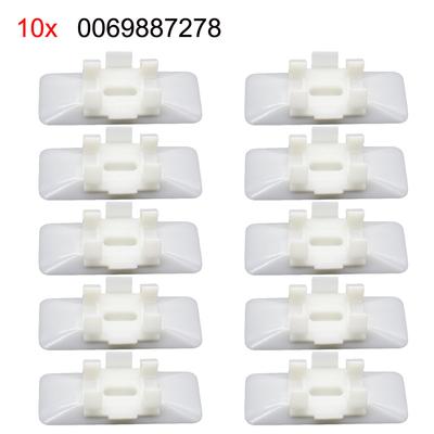 Clipes de retenção novos e práticos de alta qualidade para Mercedes W124 W129 peças de nylon 10x clipe de moldagem lateral da carroceria