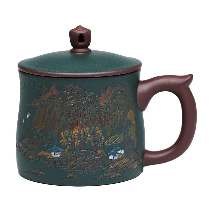 TLAKEHO Yixing Zisha Lidded Tea Cup