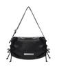 Nick&Nicole Crystal Shirring Square Shoulder Bag_Black