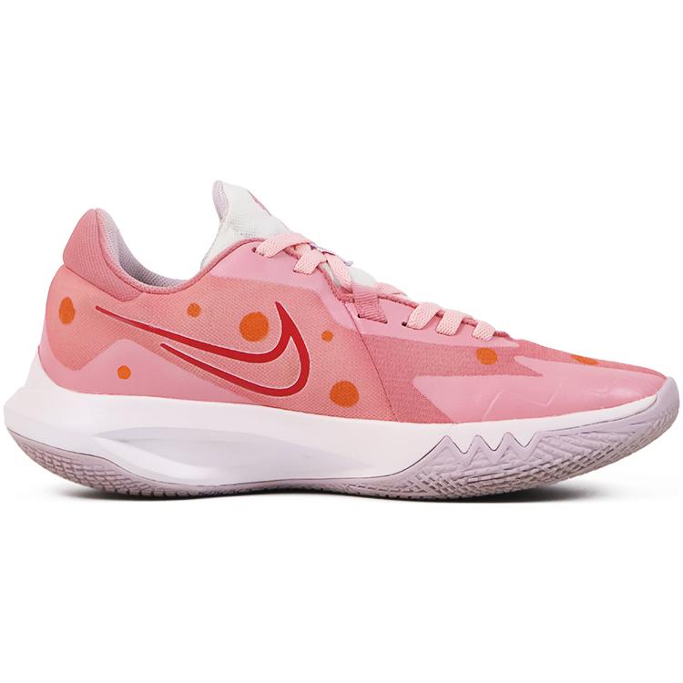 Nike Precision 6 Low top Basketball Shoes Men's Pink Yellow DD9535-100(Team91-6 )