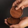 Set of 4 Wooden Drink Coaster Cup Coaster Round Wood Mats Pad Kitchen Placemats
