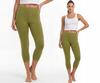 Comfortable 3/4 Cotton Leggings, Polish Manufacturer, Color OLIVE, Size L
