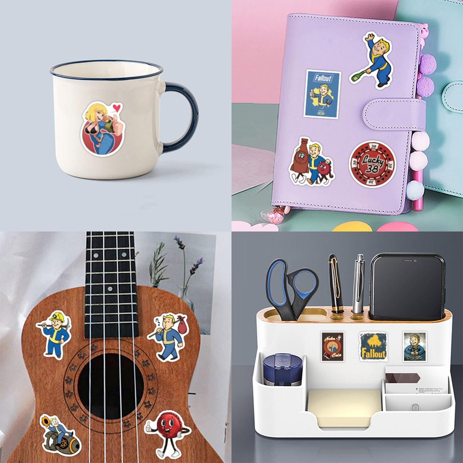 60 штук игровых наклеек Fallout для украшения чемоданов и ноутбуков. Водонепроницаемые — фото 4