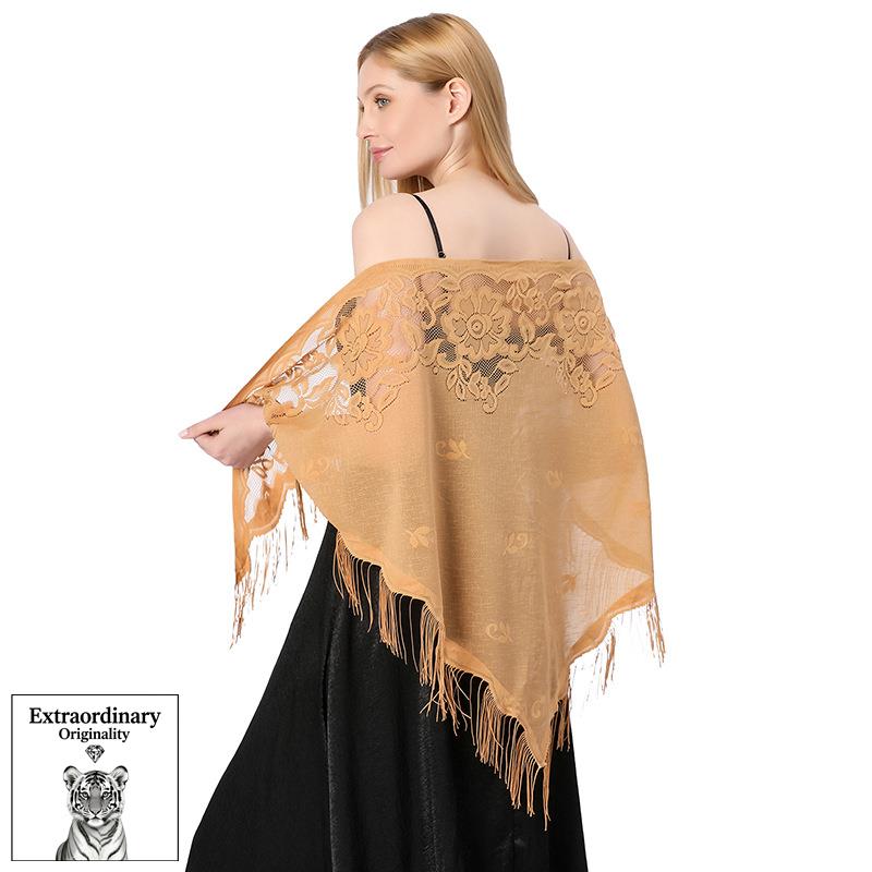 New Lace Triangle Scarf, Bride Bridesmaid Group Wedding Dress, Banquet, Shopping, Tourism Scarf, Girl