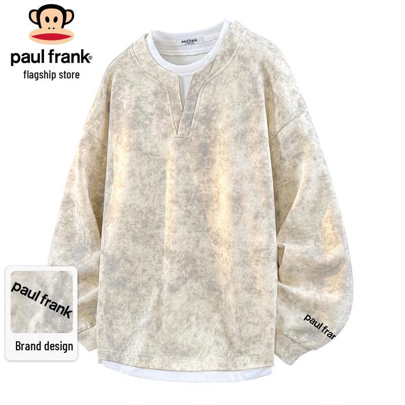 

Paul Frank Men s Casual Fake Two-Piece Long Sleeve Pullover M