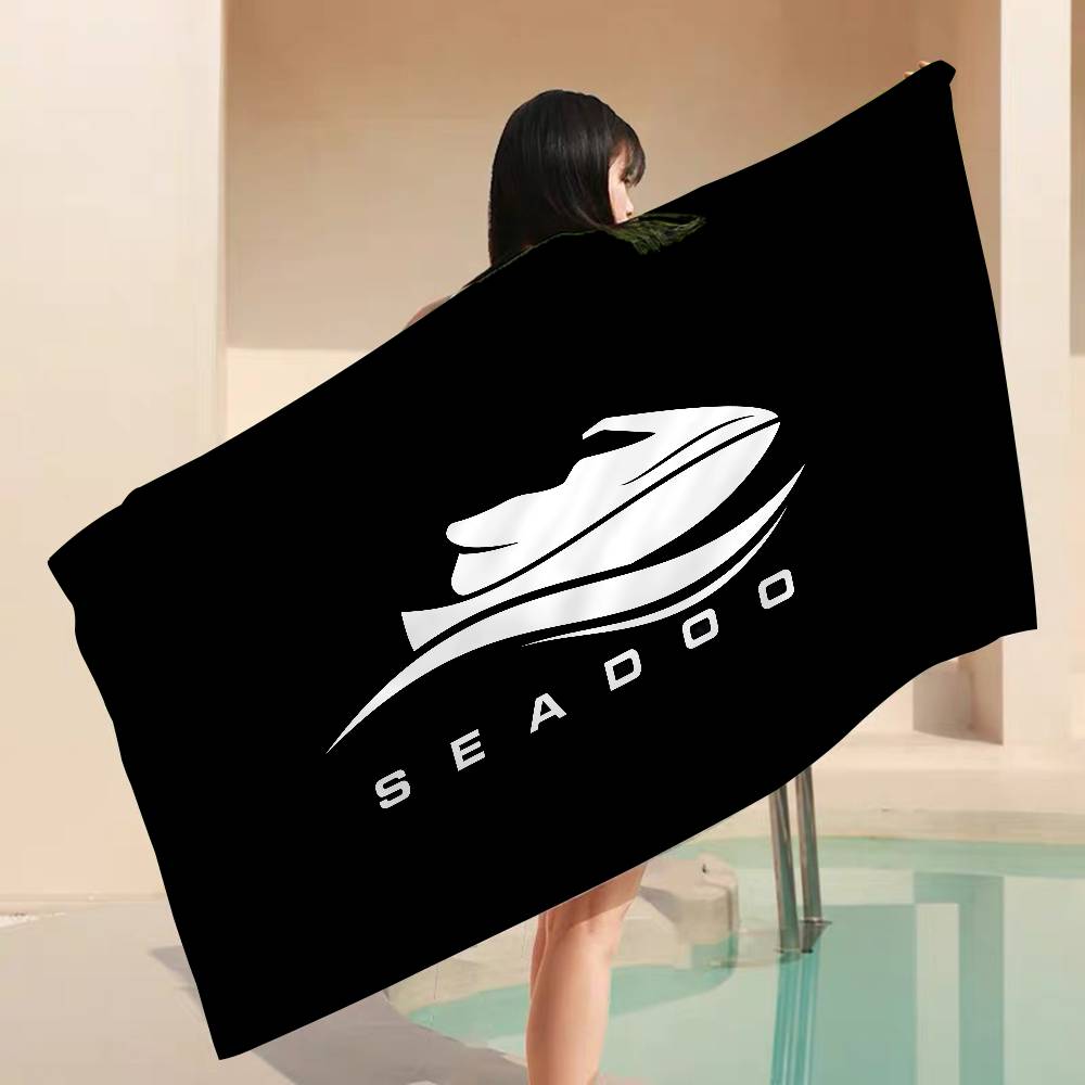 S-Sea D-Doo Seadoo Microfiber Blanket Quick Drying Beach Towels Oversized Printing Super Absorbent Pool Towel Blanket