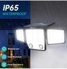 Solar Outdoor Lights 236 LED Super Bright Motion Sensor Outdoor Lights with 2 Sensors IP65 Waterproof Solar Flood Lights