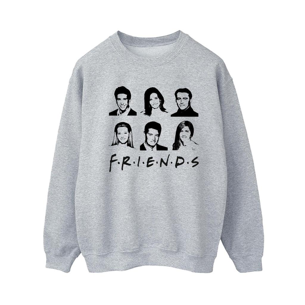 Friends Womens/Ladies Faces Logo Sweatshirt