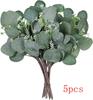 Artificial Eucalyptu Leaves Stems Eucalipto Branche Carrying Fruit Christmas Floral Bouquets Wedding Holiday Greenery Home Decor