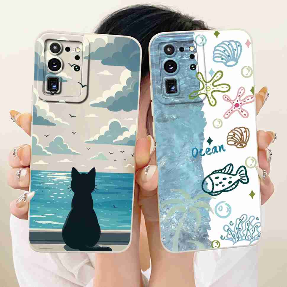 For Samsung Galaxy S20 Ultra Case Fashion Cartoon Rabbit Silicone Back Cover For Samsung S20 Ultra 4G 5G Bumper Phone Cases