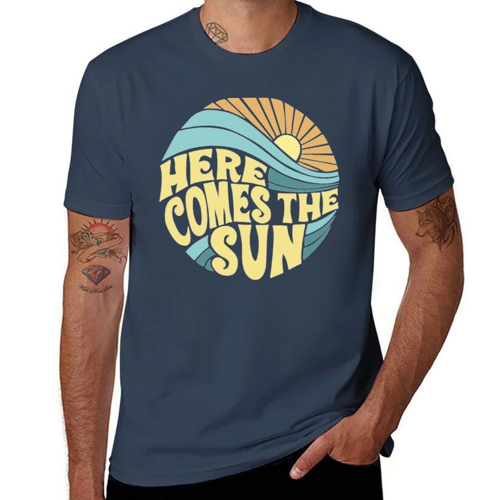 Here Comes The Sun Tshirt Casual Loose Fit Short Sleeve Tshirt
