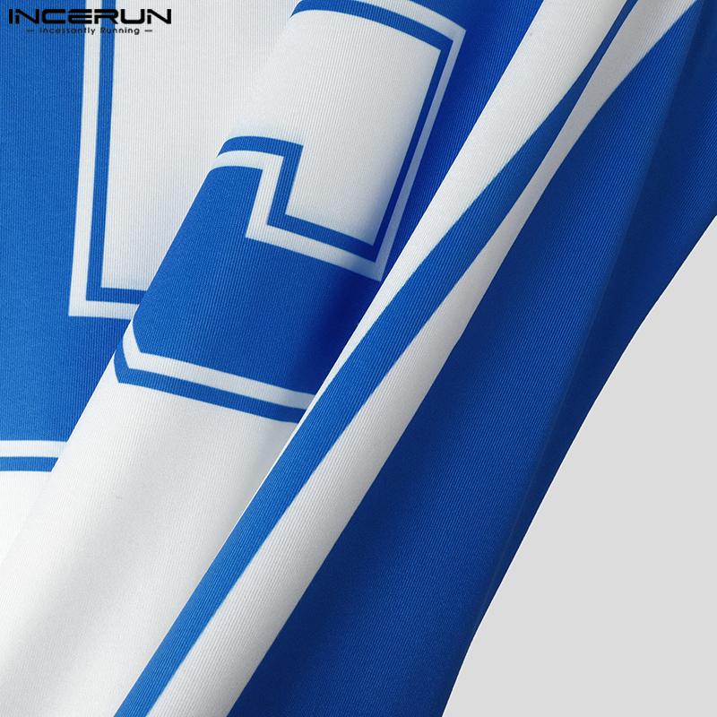 INCERUN Bărbați, fără mâneci, cu imprimeu cu litere, salopete, salopete, salopete, pentru acasă