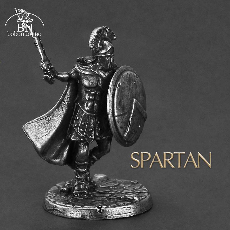 1 Stück Antike Spartaner Rom Soldaten Figuren Miniaturen Vintage Metall Soldaten Modell Statue Desktop Ornament Geschenk