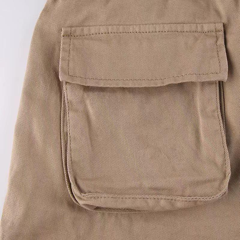 European & American Hip-Hop Style Women's Low Waist Workwear Denim Trousers