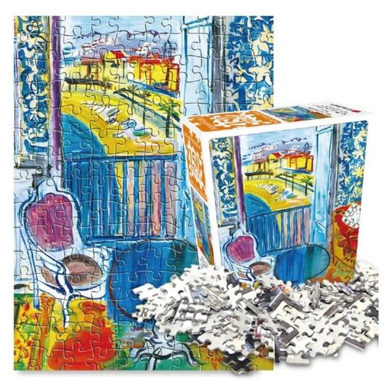 Haksan Cultural History Jigsaw Puzzle Round Table by the Nice Beach Window, Korean Popular Puzzles