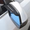 Para ford fusion 2 uds espejo retrovisor de coche fibra de carbono coche de lluvia