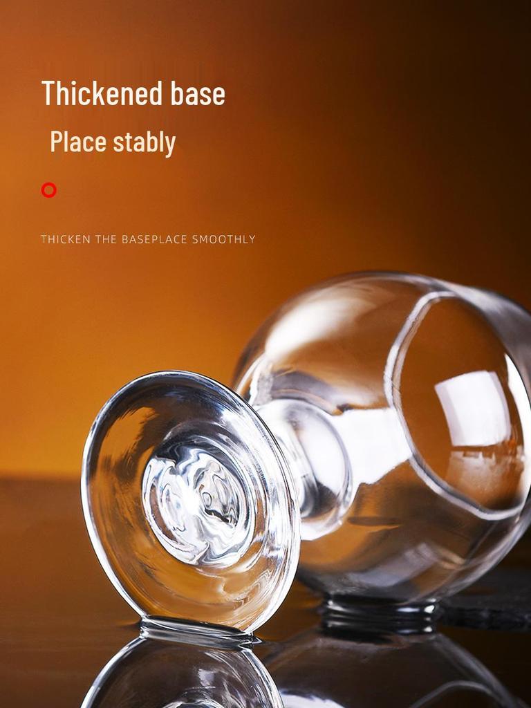 Juego de Cristalería para Bebidas: Copas de Baijiu, Whisky, Vino de Tallo Alto y Brandy para Uso Doméstico