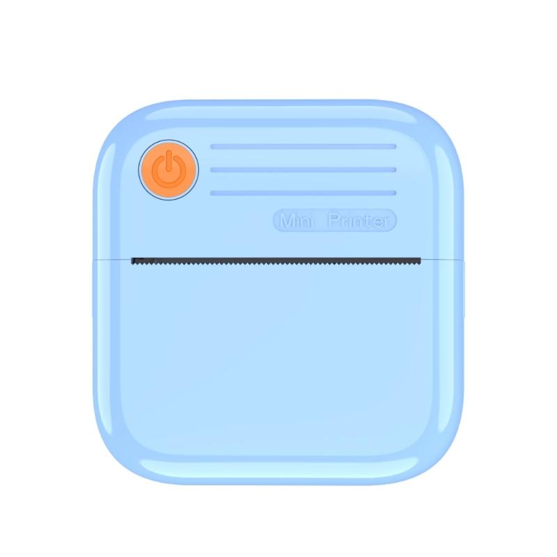 Mini Thermals Label Maker For Children Cordless Bluetooth-compatible Printing 200DPI Resolution Safe 45 Degree Tear Line Rechargeable Type C