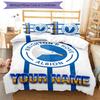 3pcs Brighton & Hove Albion F.C.  Cover Set - Personalized Name, HD Printed Bedding with 1 Cover and 2 Pillowcases - Perfect for Home Decor, Easy Care