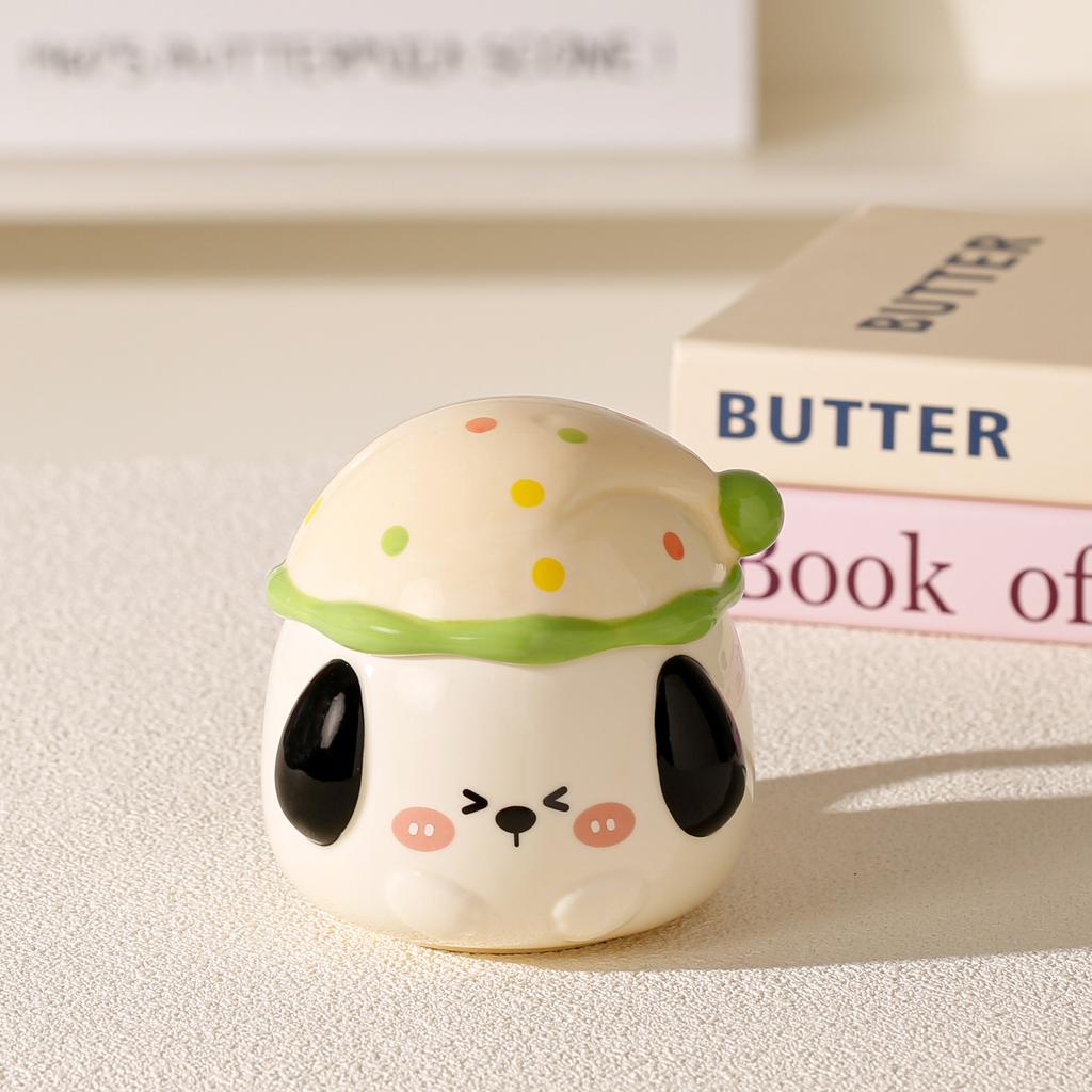 Creative Mug Mushroom Styling Cartoon Cute Ceramic Cup High Value Water Cup with Lid Hand Gift Gift