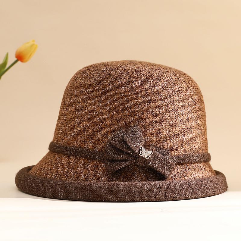 

Новая модная женская шляпа женская осенне-зимняя универсальная шляпа-ведро средняя шляпа-котелок с гофрированным верхом уличная повседневная шляпа-ведро One Size верблюд