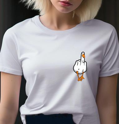 Unisex T-shirt - Duck You CREST - Original Funny Novelty Summer Couple Student