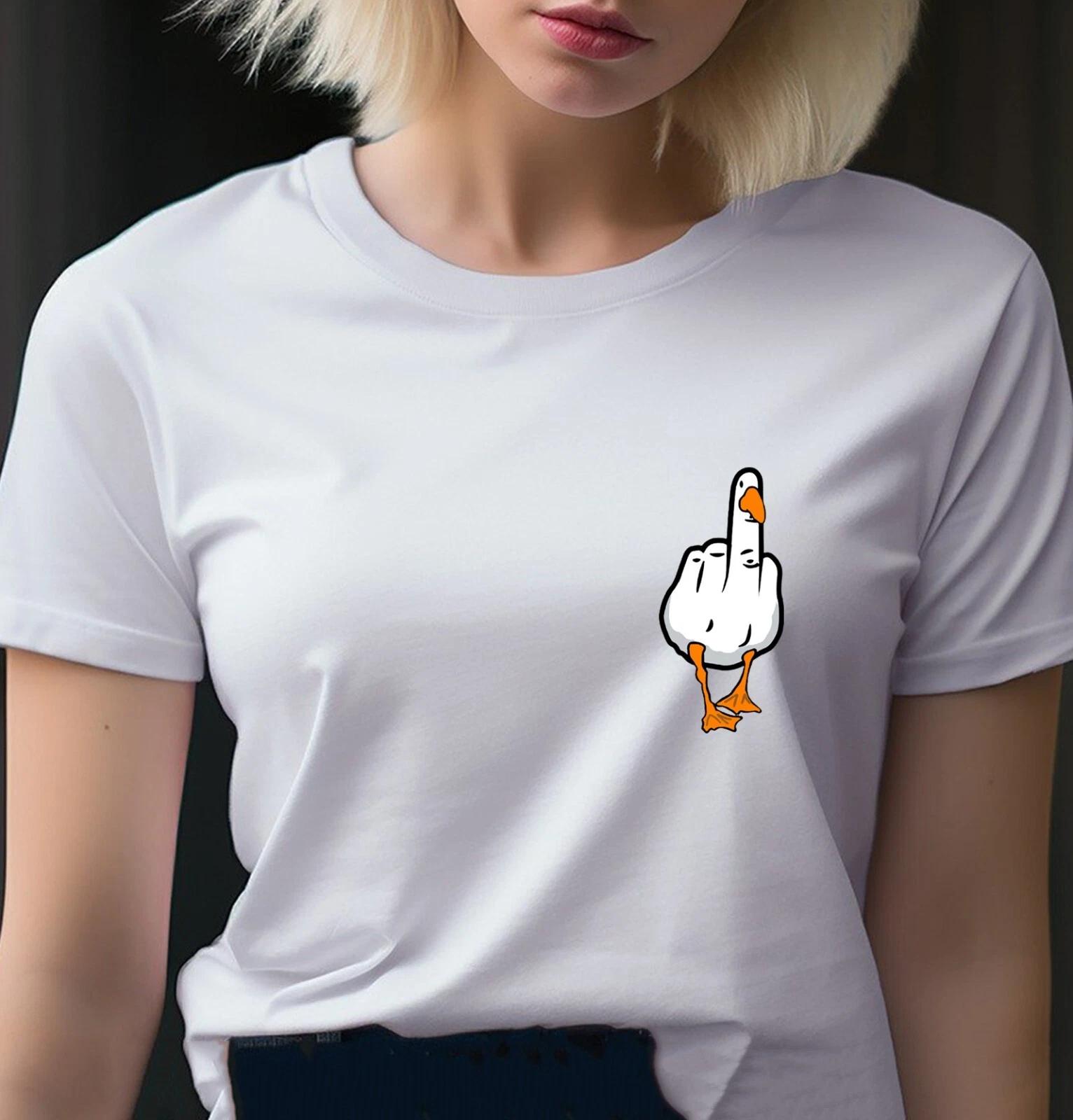 

Unisex T-shirt - Duck You CREST - Original Funny Novelty Summer Couple Student L