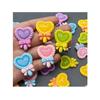 Mini Cute Kawaii Heart Shaped Lollipop Flat Resin Cabochon Scrapbook DIY Hairpin Embellishments Charm Accessories