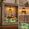LED Sea Glass Decorative Night Light with USB