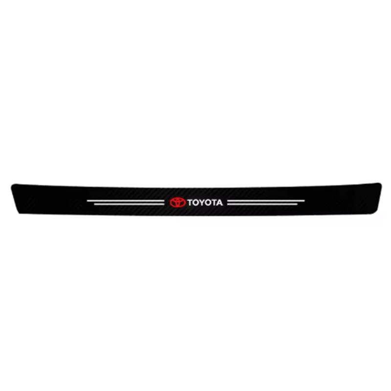 Carbon fiber protective stickers for car door sill side anti step bumpers For Toyota Hilux Aygo Yaris Ractis Corolla Camry CHR