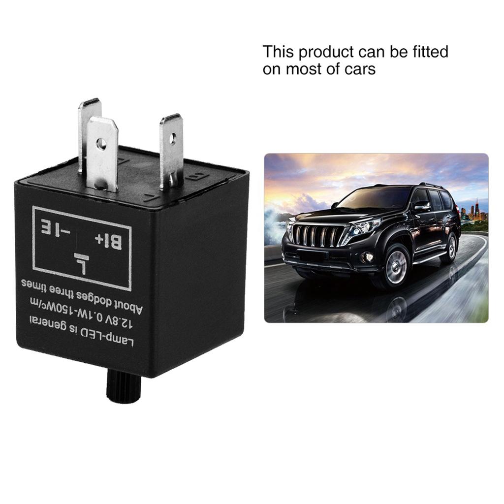Adjustable LED Light Flasher Blinker Relay Fix For Turn Signal Indicator 12V 3-pin LED flasher Relay Relays 5