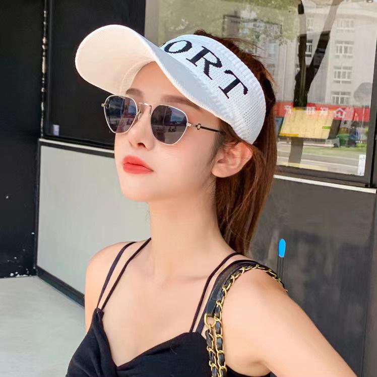 Sun Visor Men Women Mesh Adjustable Baseball Cap Sports Tennis Golf Running Hat