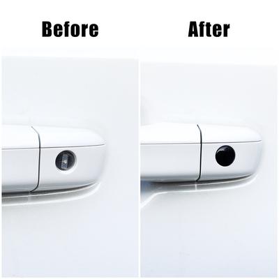 4Pcs Car Door Lock Keyhole Protector Stickers Auto Lock Protection Decoration Decal Carbon Fiber Decor Accessories for BMW