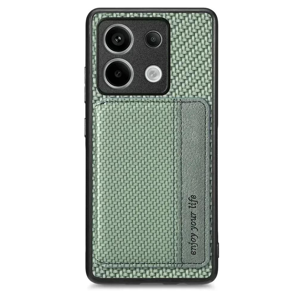 For Honor 400 Pro 400 Lite Carbon Fiber Wallet Card Holder Leather Cover for Huawei Honor400 Pro Magnetic Protection Phone Bags