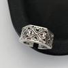 Adjustable Vintage Copper Ring With Intricate Motif Retro Bohemian Statement Jewelry Men Women
