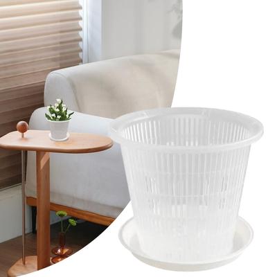 Clear Orchid Pot Root Control Rose Pansies Flower Pots ABS Planter With Holes Breathable Plant Growth Container Rose Pansies