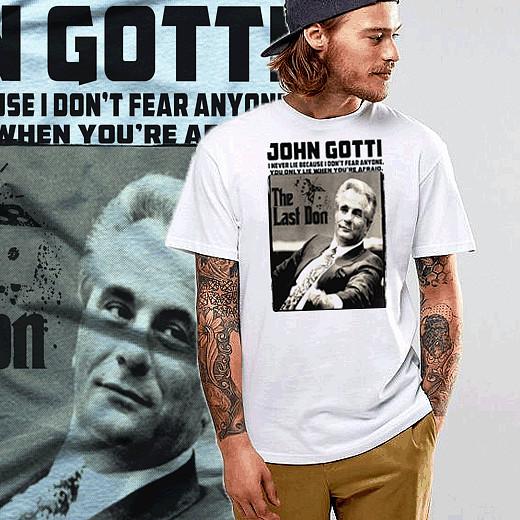 

Gangster t-shirt John Gotti Hitman Mob Street Hustle mobster mafia white tee 3XL