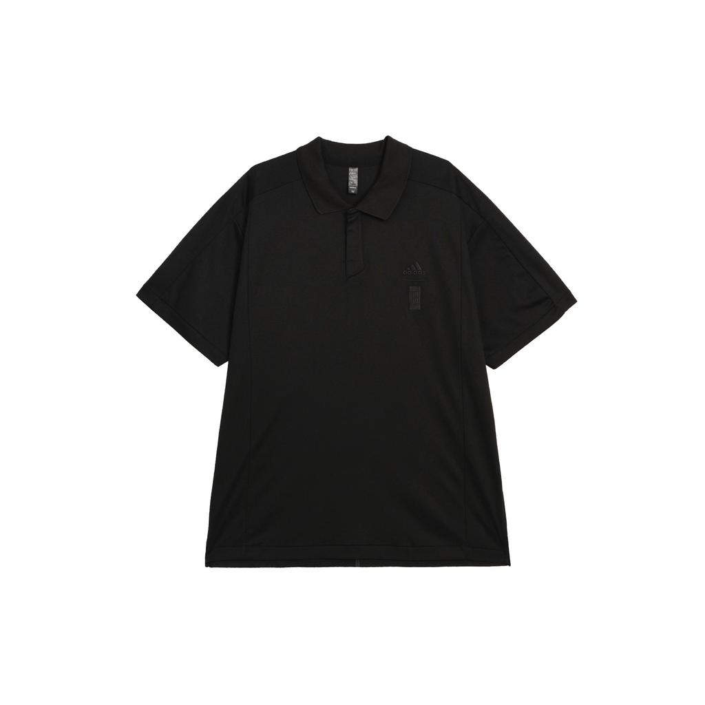 adidas Polo Shirts Men's Black Polo Collar Moderate Straight Fit JE6665