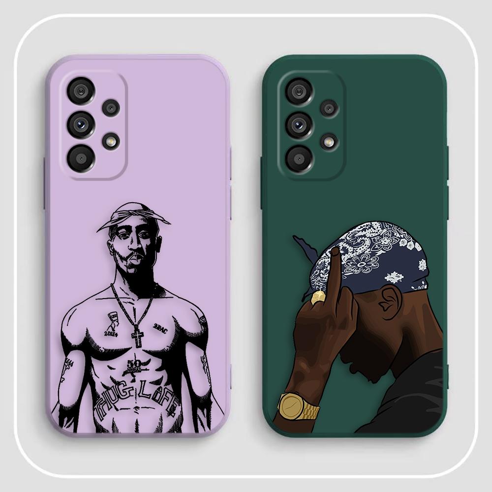 Rap-Sänger 2pac Tupac Hülle Für Samsung Galaxy M33 M53 NOTE 20 10 8 A02S A03 A03S A04 A04E A05S A06 A12 A13 A14 A15 A20S Hülle