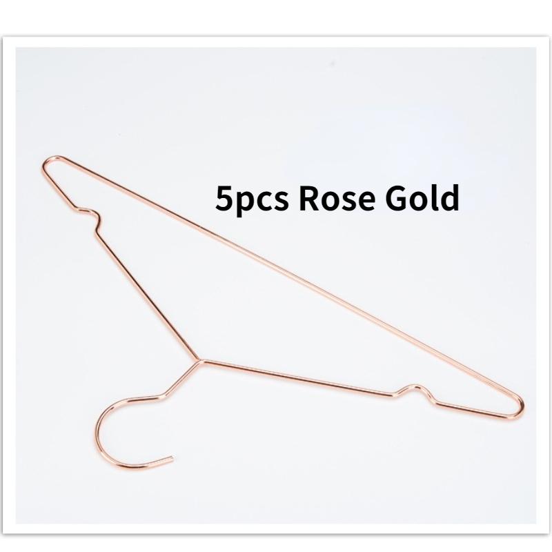 5pcs Nordic Minimalist Style Golden Hangers Clothing Store High-end Hangers Home Bedroom Drying Racks Clothes Hanger Pants Racks