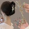 Metal Hair Claw Clip for Shiny Rhinestone Crystal Little Angel Headwear Hairpin Girl Ponytail Claws Clips Elf Hairs Accessories